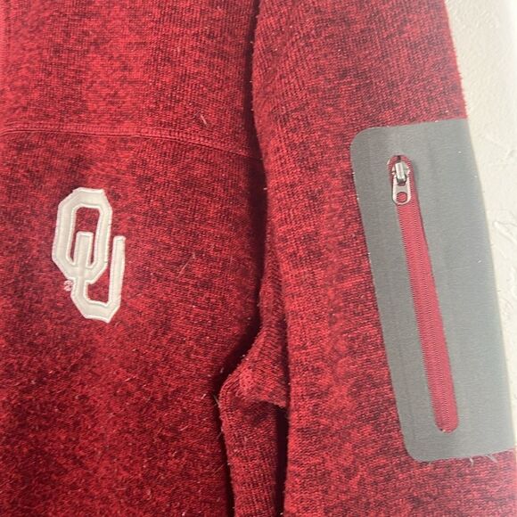 🔥🏈 Vintage OKLAHOMA SOONERS Full Zip Polyester Fleece Jacket - Men Sz XL - GUC - Picture 4 of 13